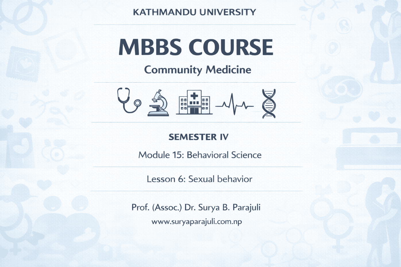 Lesson 6: Sexual behavior